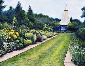 JC Raulston Arboretum |  acrylic/ canvas, 10x8inches